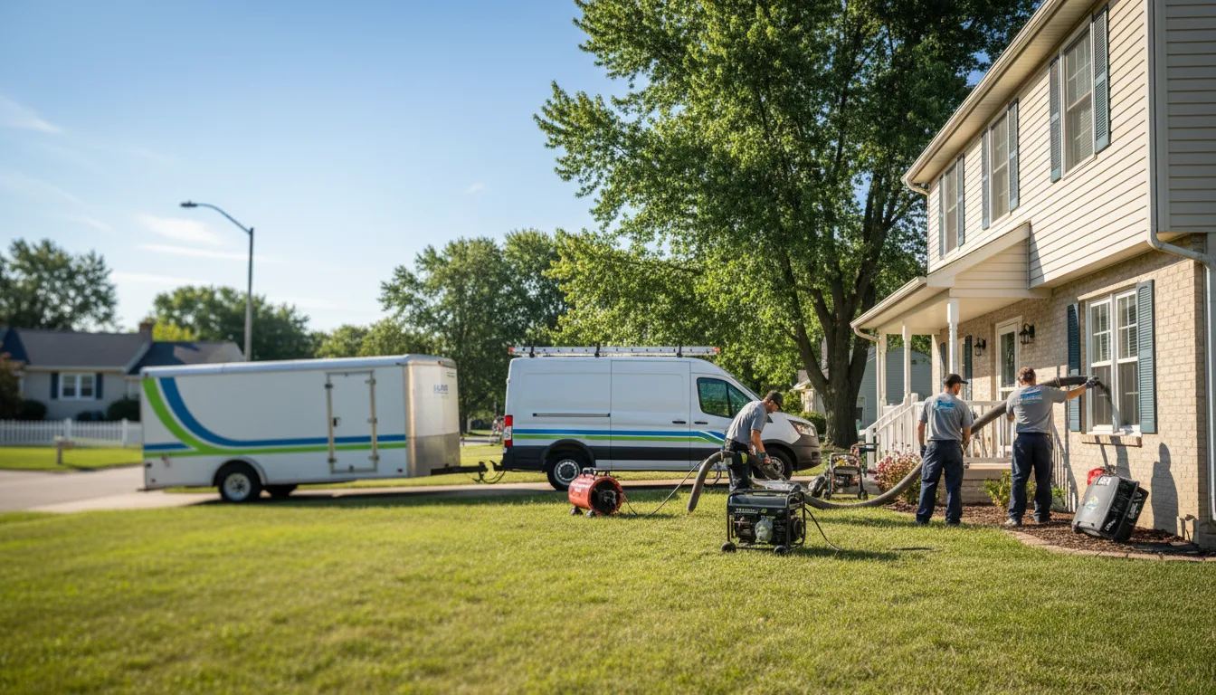 Flooded Basement Restoration And Cleanup With Repair in Cohoctah, MI near me